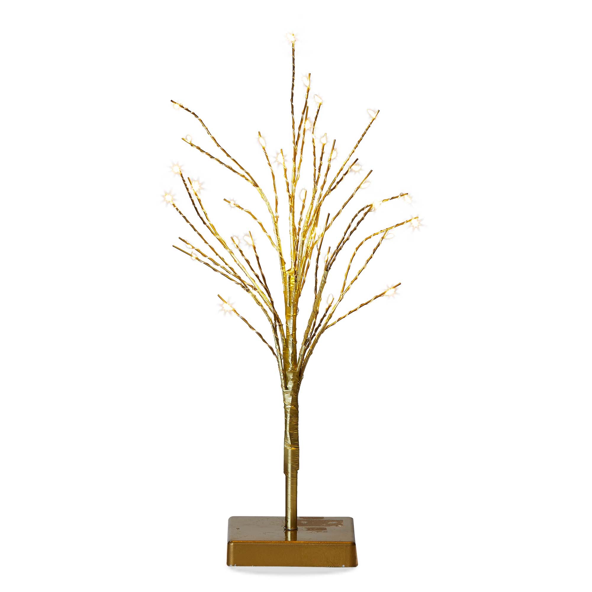 Glint Led Tree Short Gold – tag