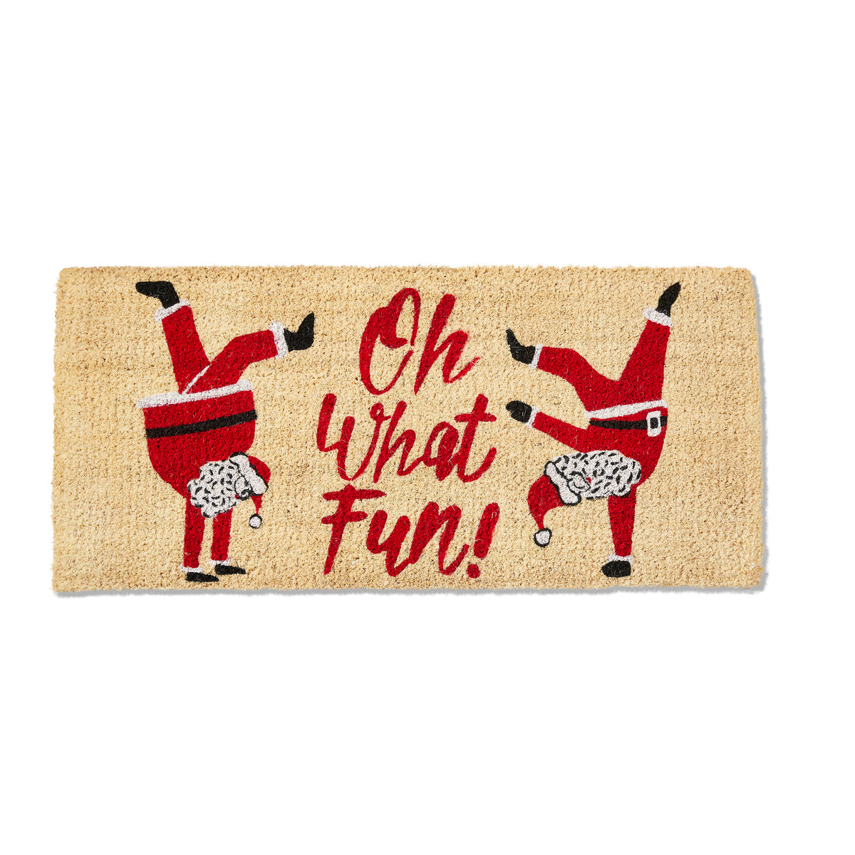 Oh What Fun Santa Estate Coir Mat – tag