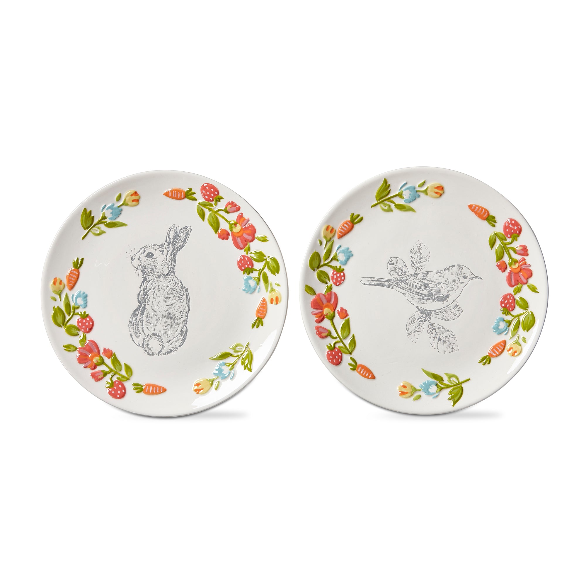 Bunny & Bird Salad Plate – tag