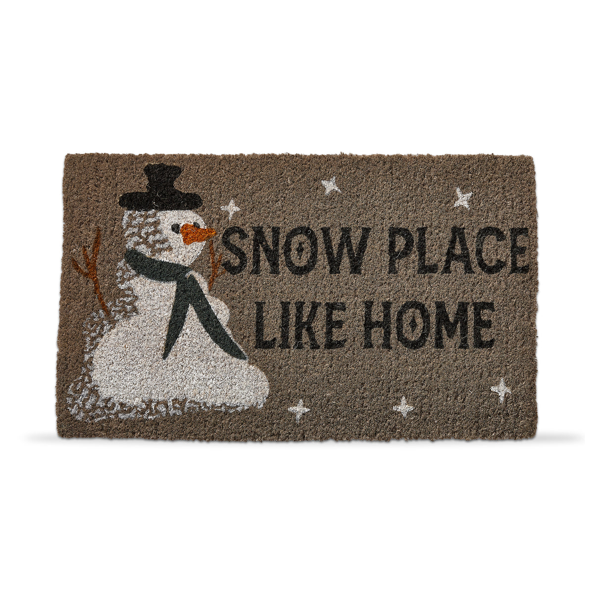 Snow Place Like Home Coir Mat – tag