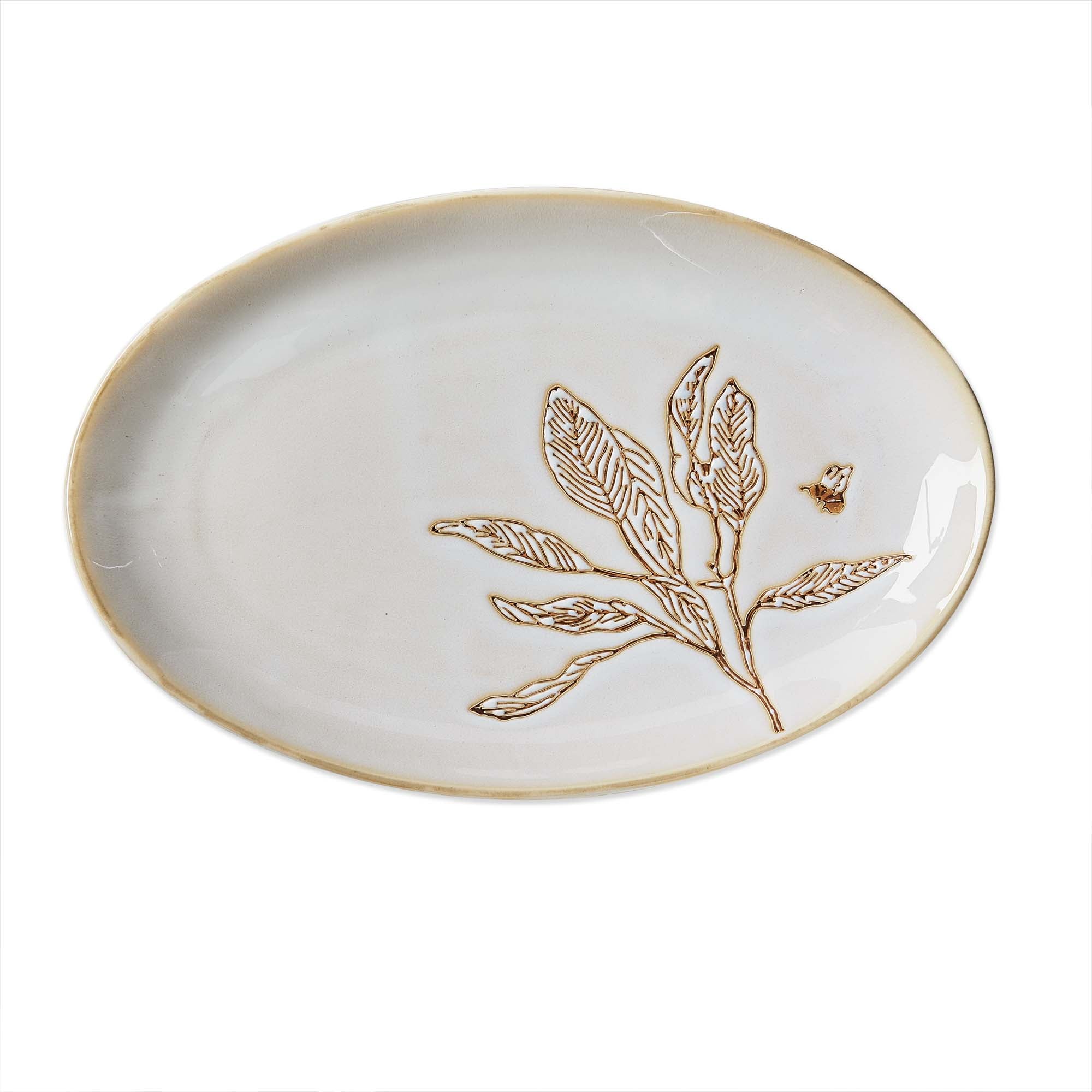 Lavender & Honey Oval Platter Large – tag