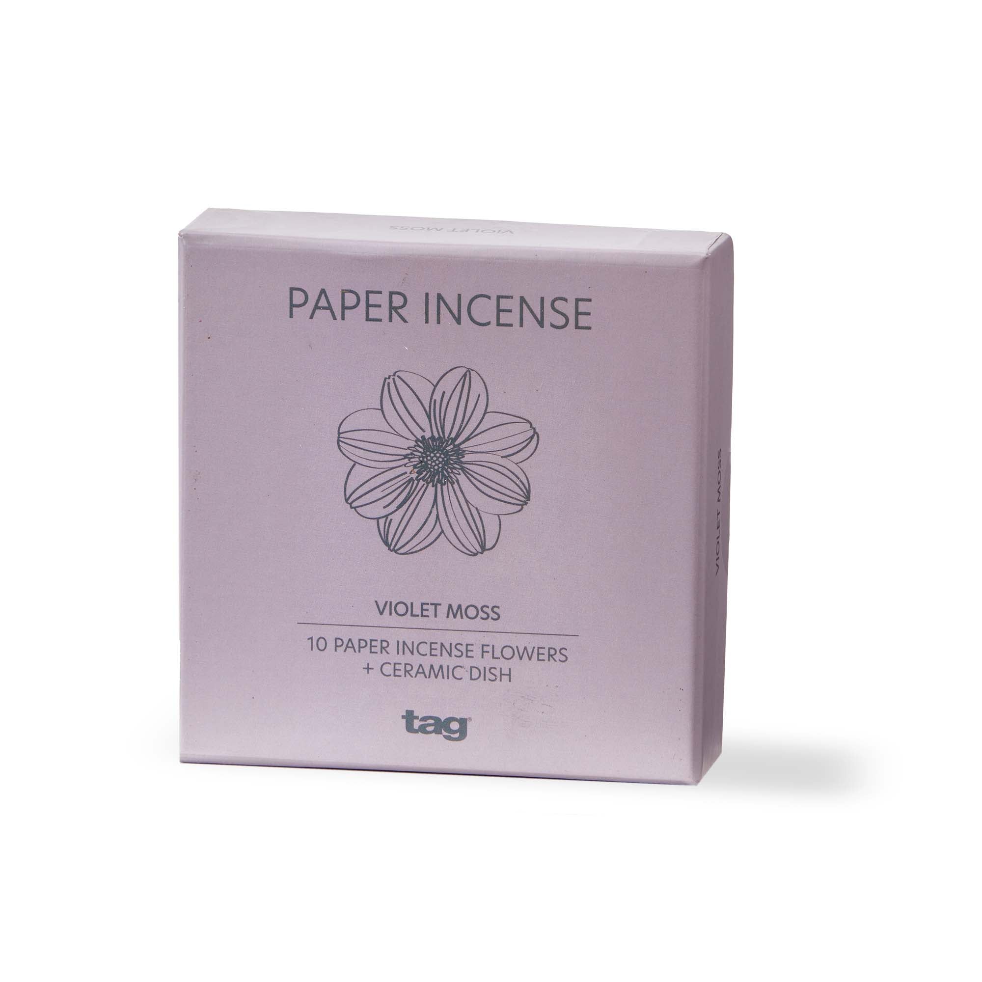 Violet Moss Paper Incense Set Of 10 – tag