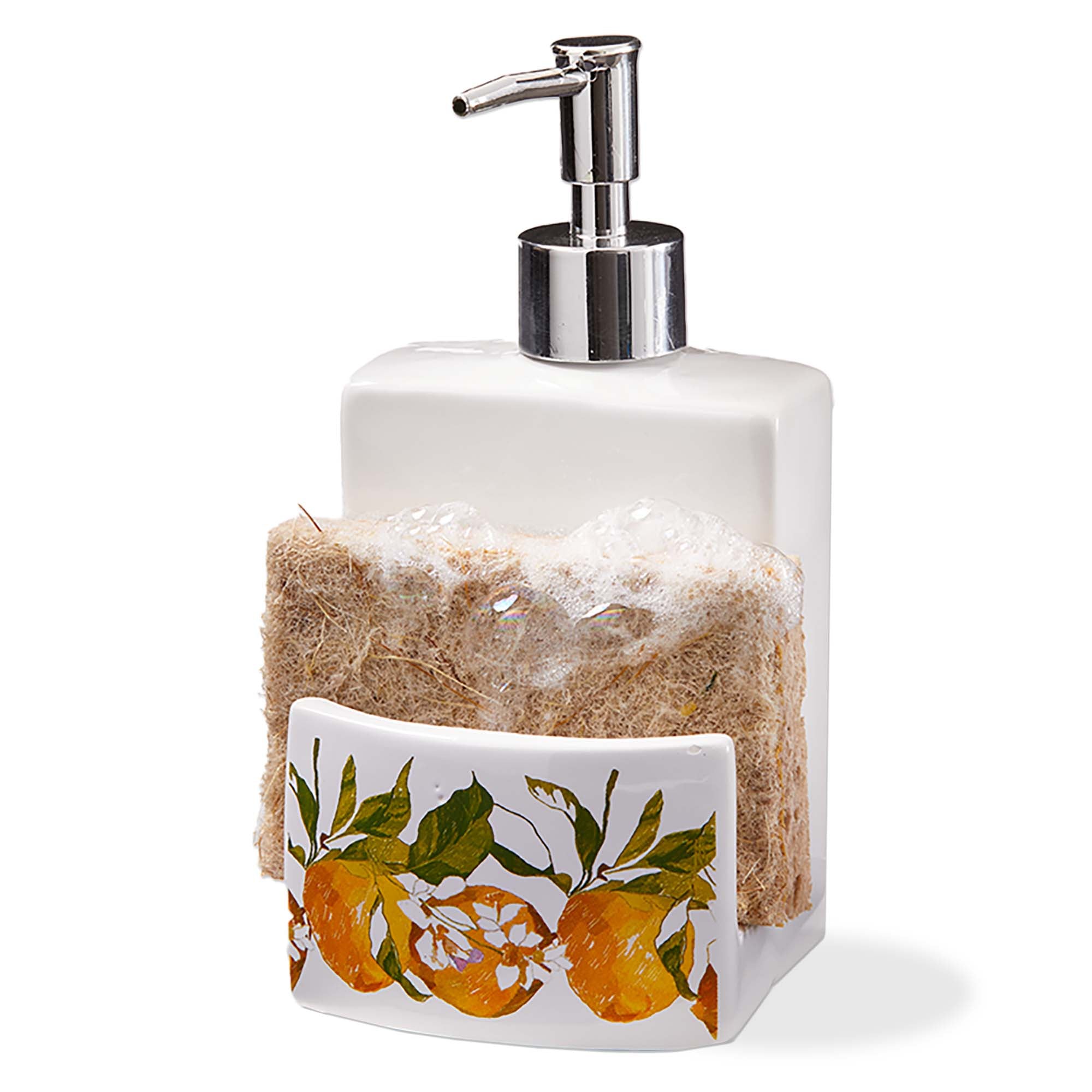 Lemoncello Soap Dispenser Sponge Holder – tag - Main Image