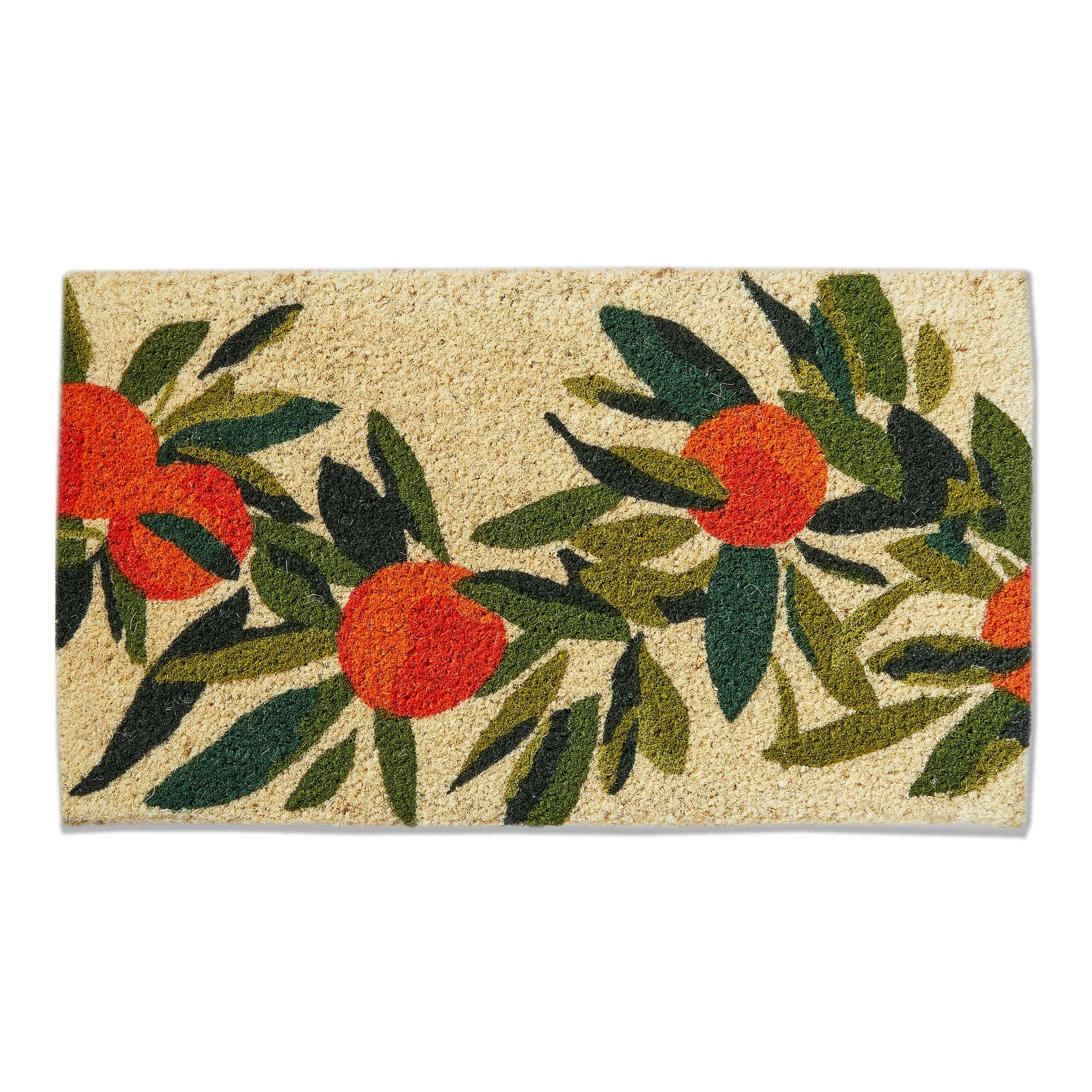 マンゴーウッド　リーフアート Citrus Grove Coir Mat – tag