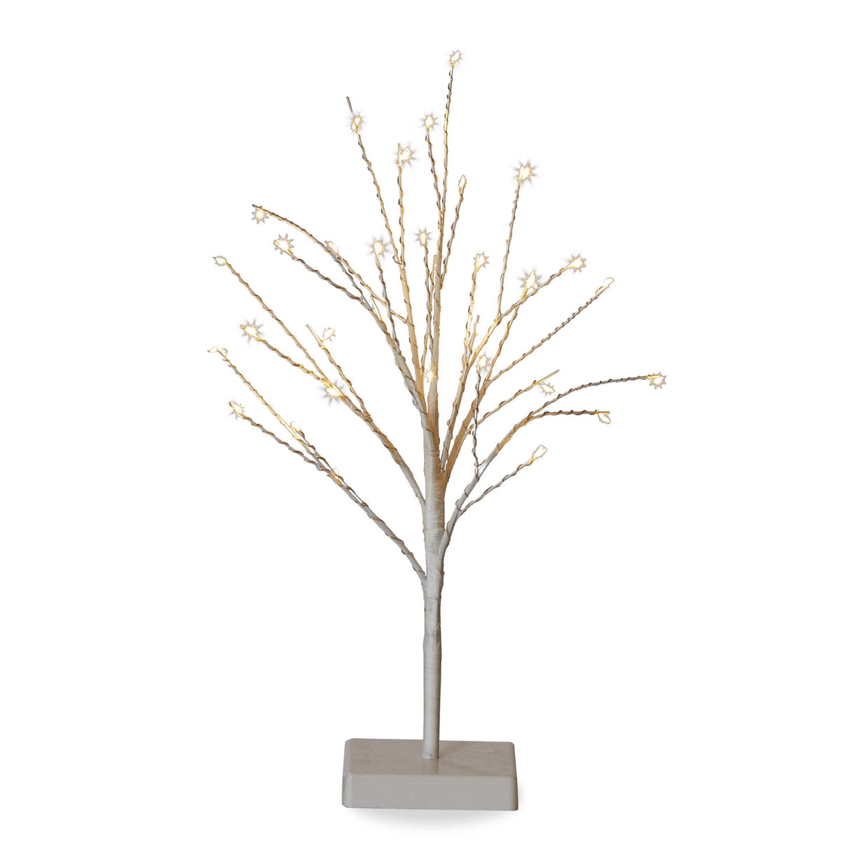 Glint Led Tree Short White – tag