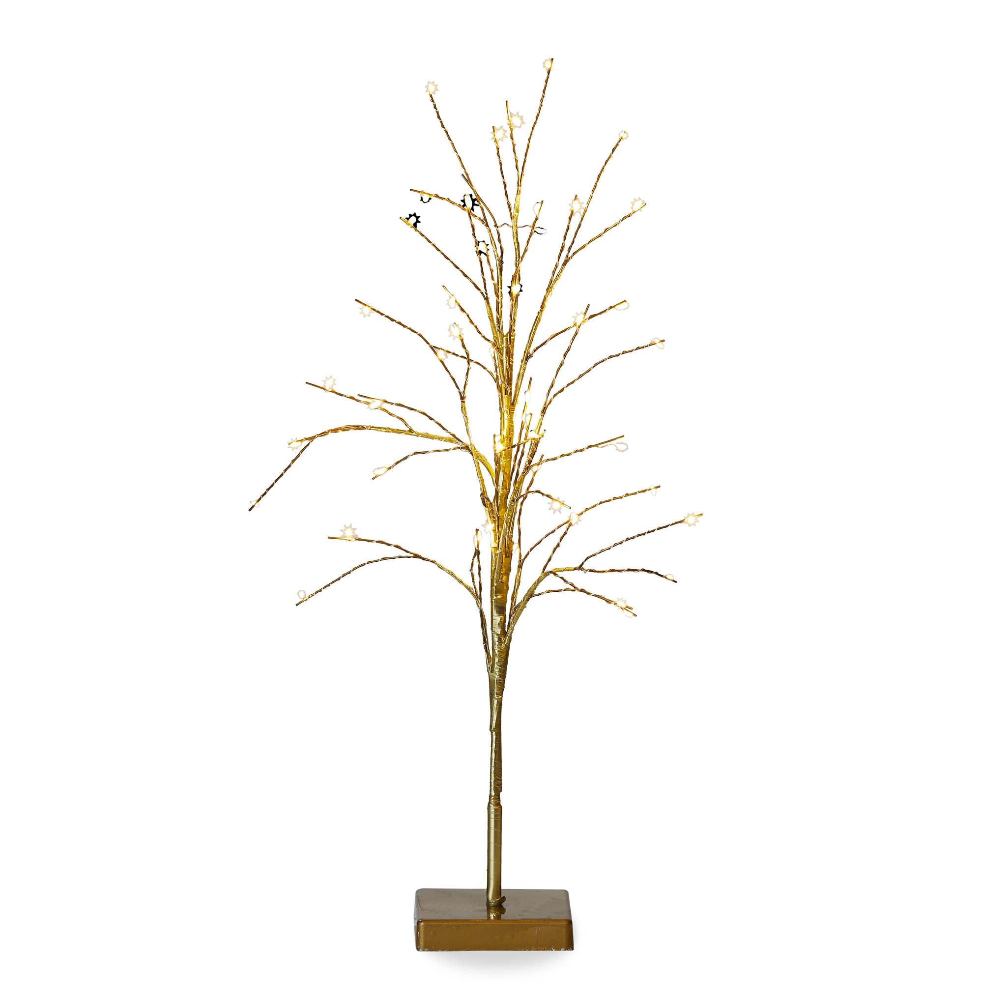 Glint Led Tree Tall Gold – tag