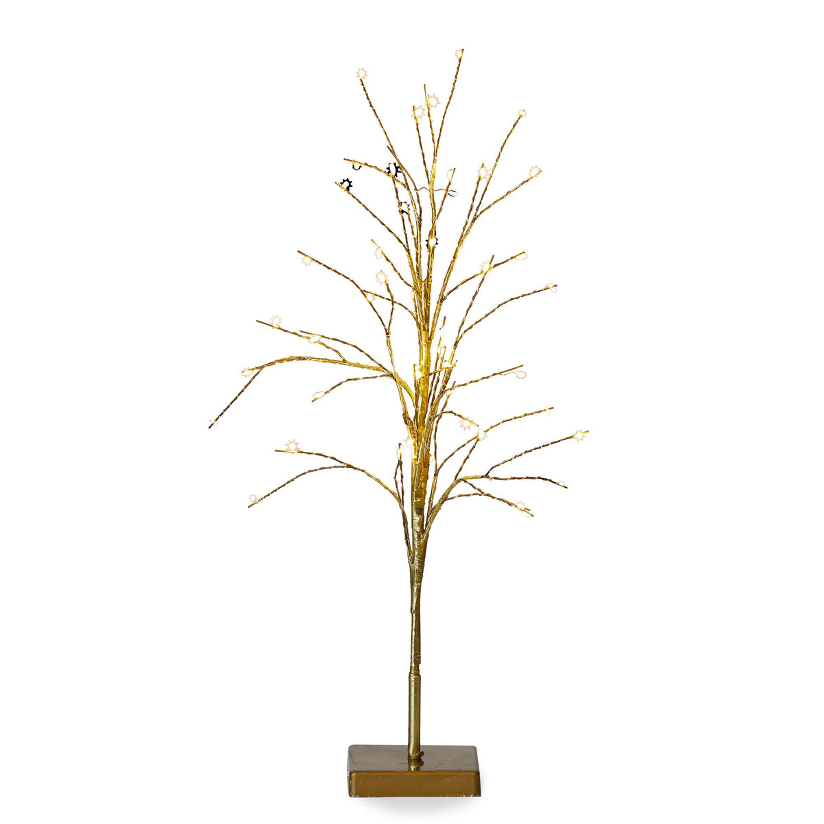 Glint Led Tree Tall Gold – tag