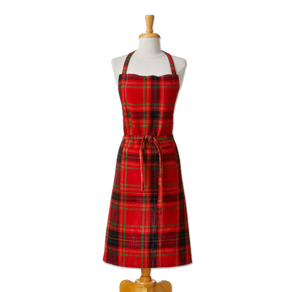 Holiday Plaid Apron – tag