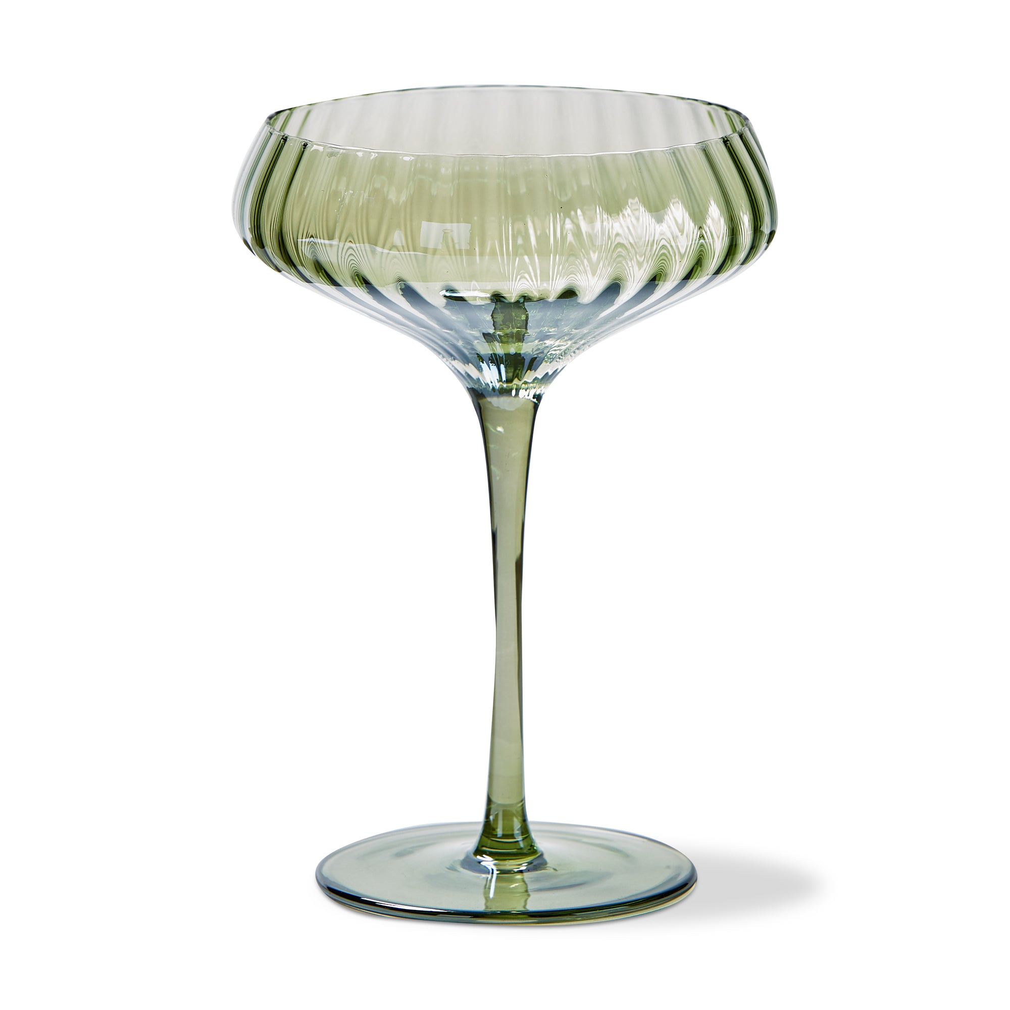 Chelsea Iridscent Optic Coupe Glass – tag