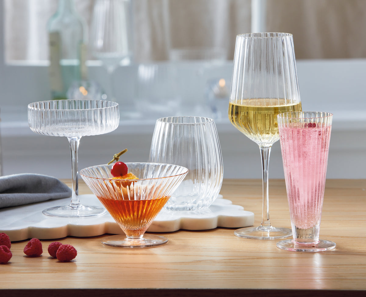 Tag Harper Stemless Martini Glass Clear Glass Everyday at Nordstrom