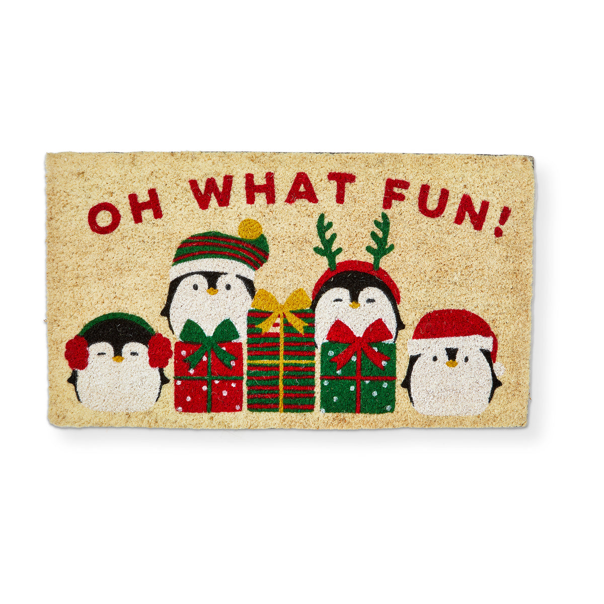 Penguin Fun Non-Slip Coir Mat – tag