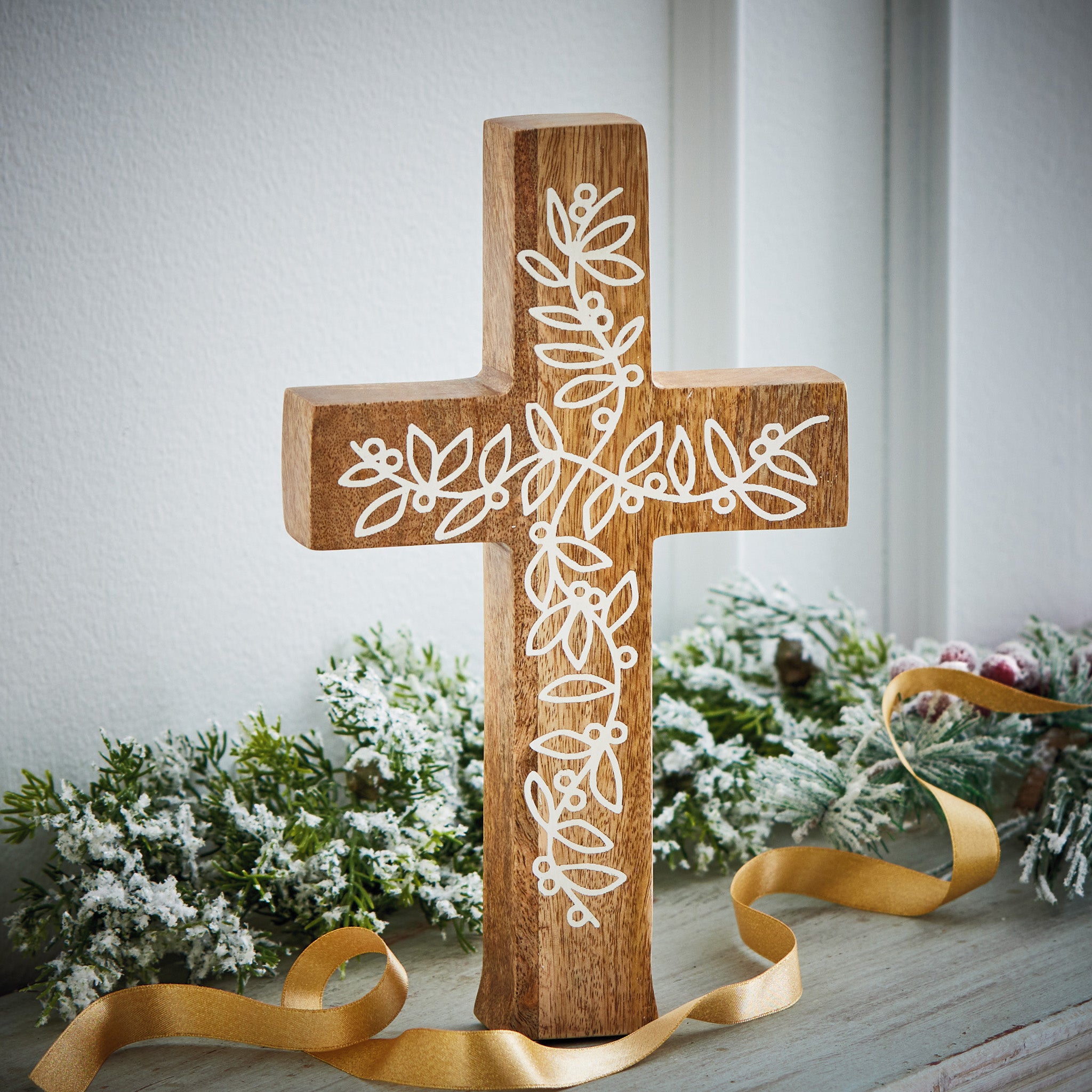 Wood Cross Decor – tag