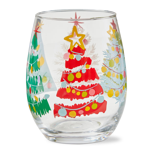 Groovy Trees Stemless Wine  tag