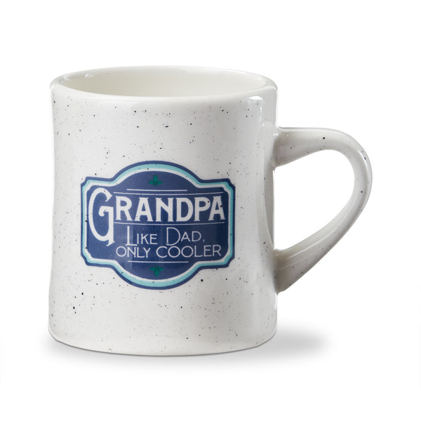 Grandpa Like Dad Only Cooler Diner Mug – tag