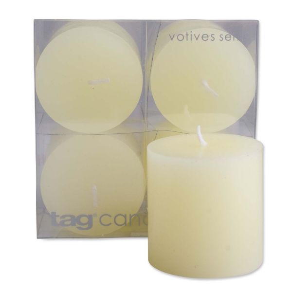 Picture of chapel pillar candle 2x2 set of 4 - ivory