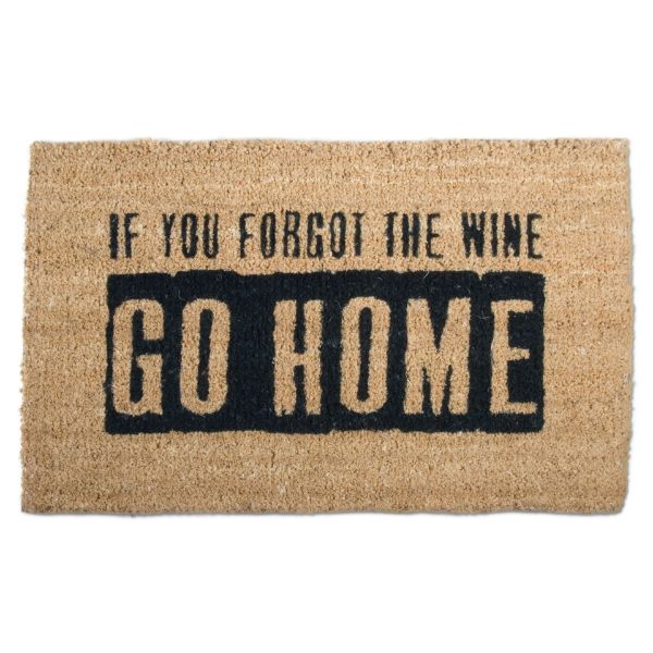 Picture of wheres the wine? coir mat - black, natural