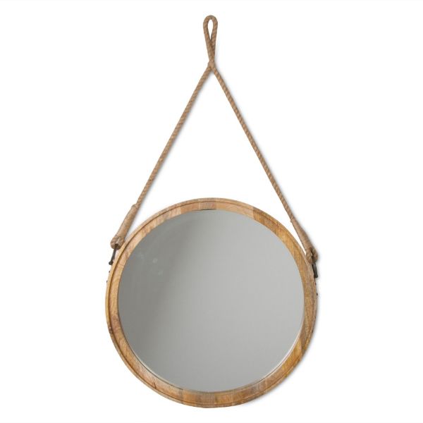 Picture of mango wood mirror - natural