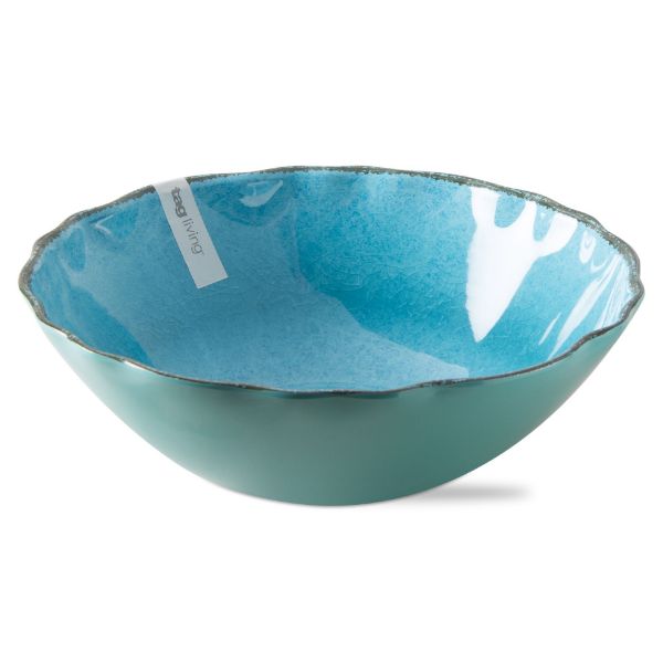 Picture of veranda melamine serving bowl - ocean blue