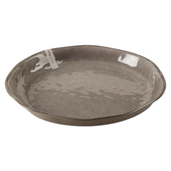 Picture of veranda melamine large shallow bowl or tray - gray