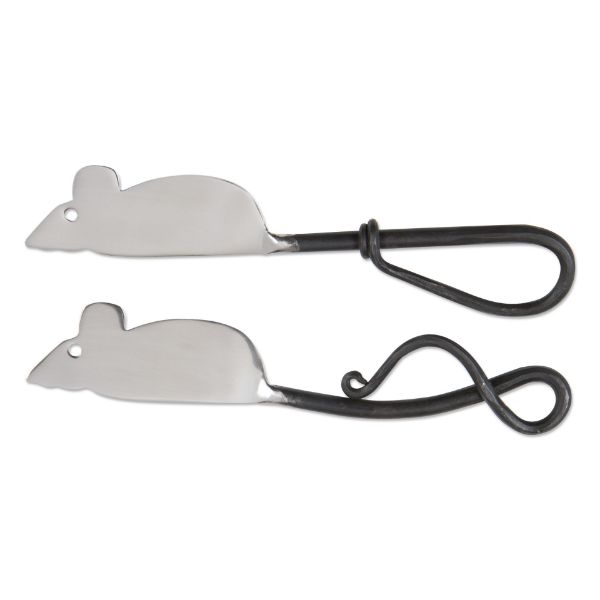 Picture of mouse spreader set of 2 - silver