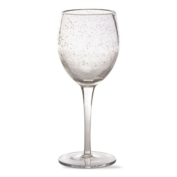 Picture of bubble glass tall wine glass - clear