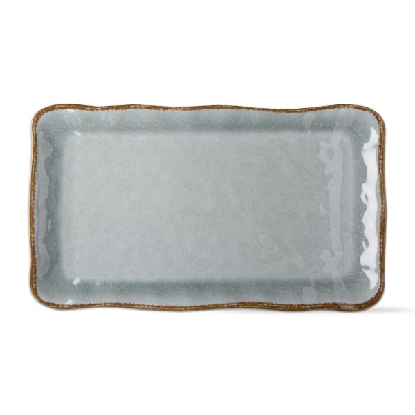 Picture of veranda melamine platter - slate blue