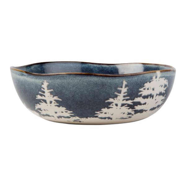 Picture of forest serving bowl - midnight blue