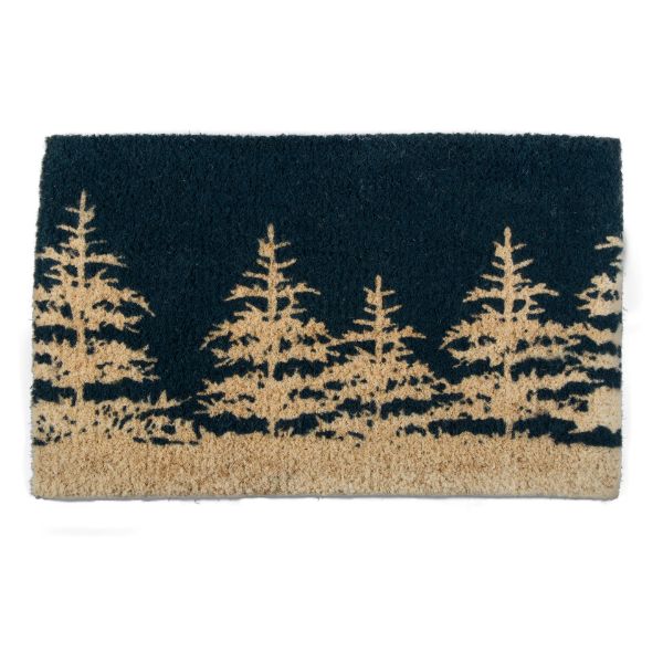 Picture of winter tree coir mat - blue