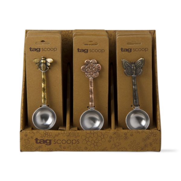 Picture of tea scoop spoon assortment of 12 & cdu - multi