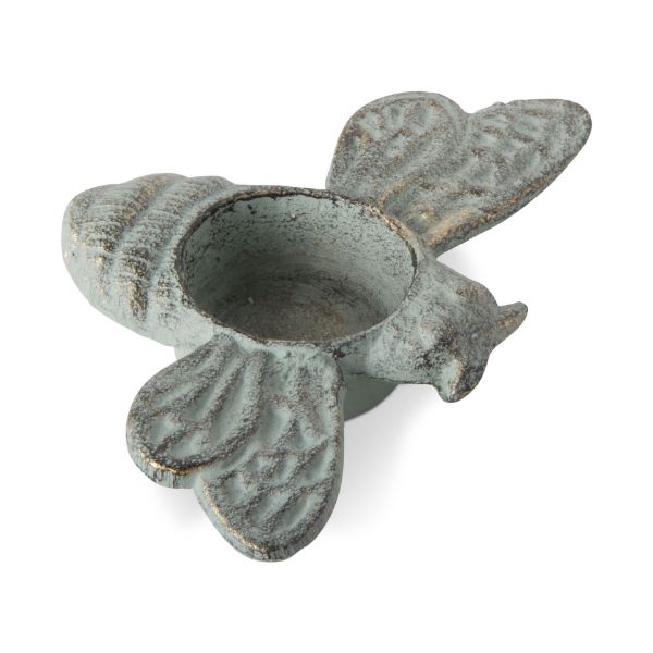 Picture of bee tealight holder - patina
