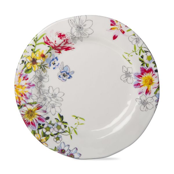 Picture of bloom melamine salad plate set of 4 - multi