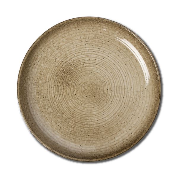 Picture of loft speckled double reactive glaze 11.25 inch plate - latte
