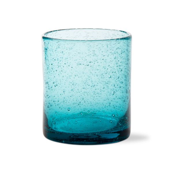 Picture of bubble glass double old fashioned - aqua