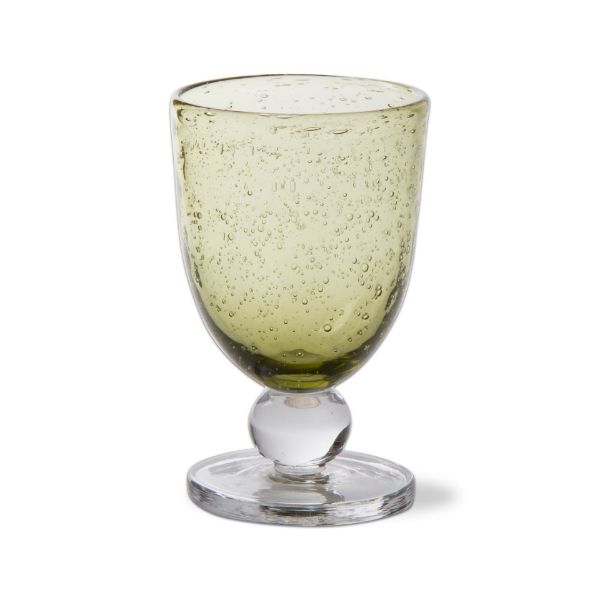 Picture of bubble glass goblet - foliage