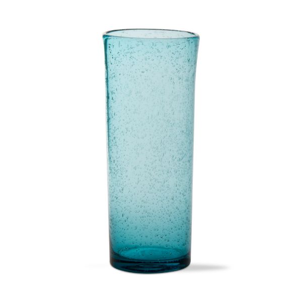 Picture of bubble glass tall bloody mary glass - aqua