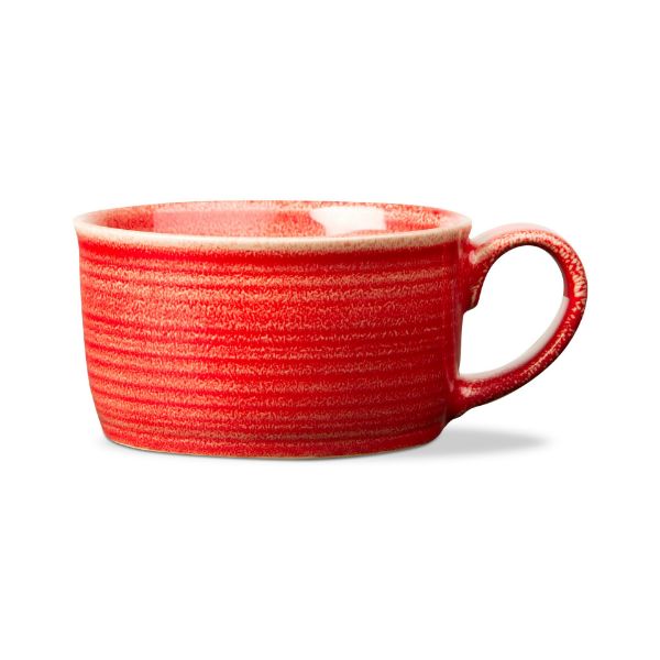 Picture of loft reactive glaze soup mug - red
