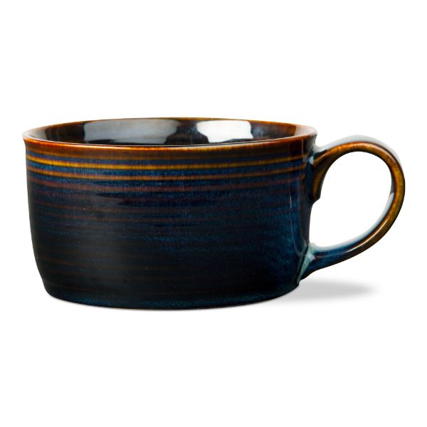 Picture of loft reactive glaze soup mug - midnight blue