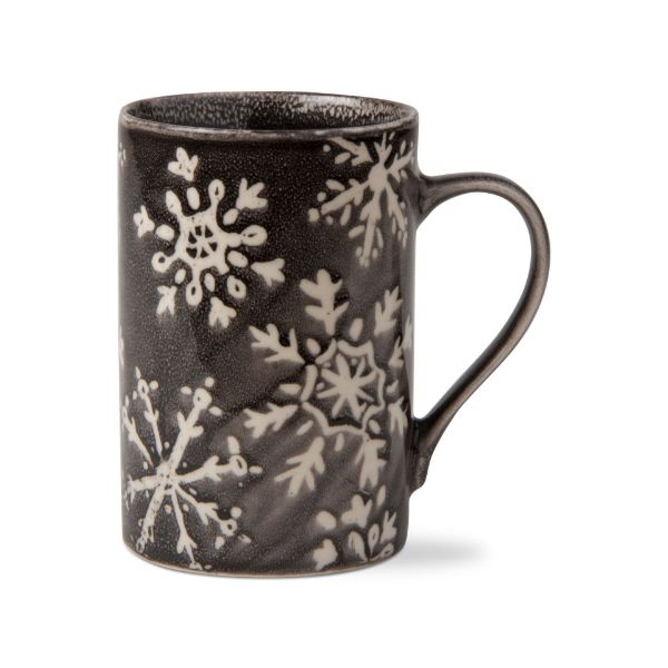 Picture of snowflake mug - black