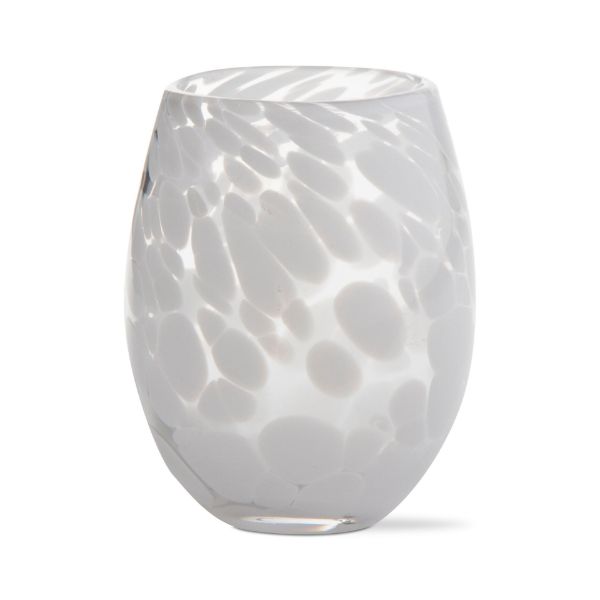 Picture of confetti stemless wine glass - white