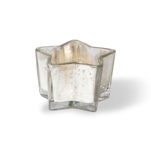 Picture of star tealight holder - silver