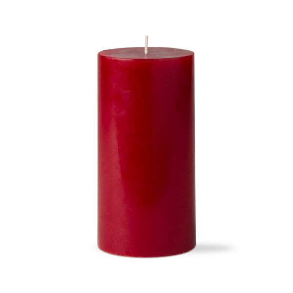 Picture of custom color pillar candle 3x6 - cranberry