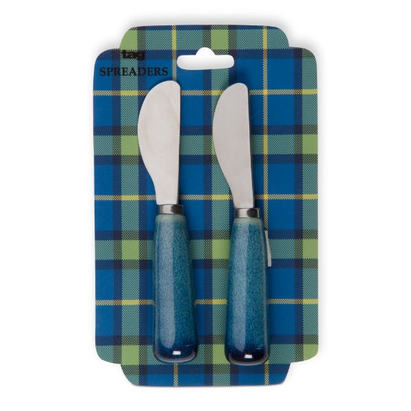 Picture of pantry reactive glaze spreader set of 2 - blue