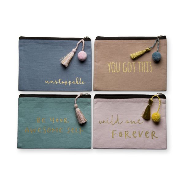 Picture of inspiration zip pouch assortment of 4 - multi