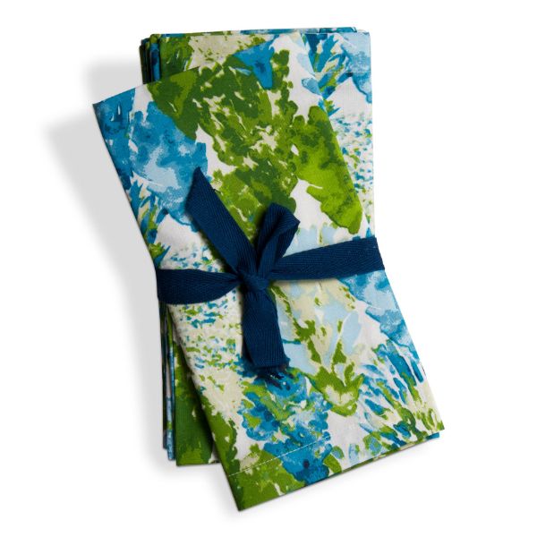 Picture of spruce trees napkin set of 4 - multi