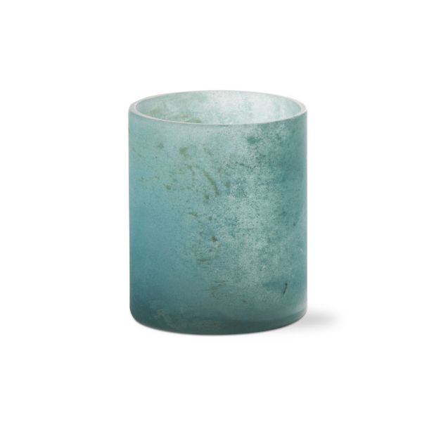Picture of surf frosted tealight holder - Aqua