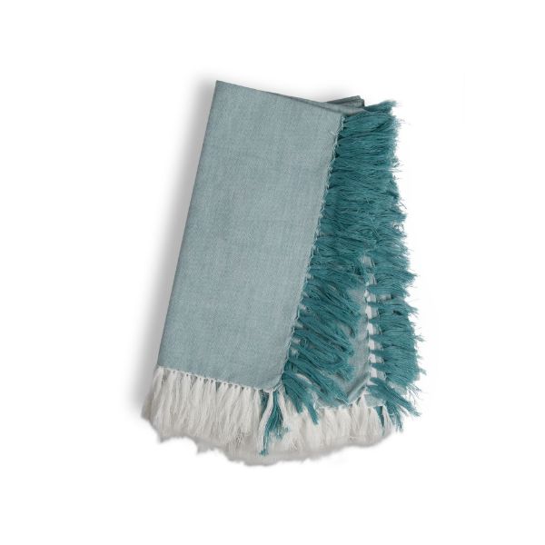 Picture of bay chambray napkin set of 4 - Teal