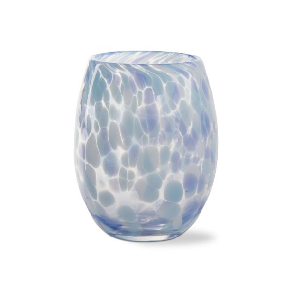 Picture of confetti stemless wine glass - Light Blue
