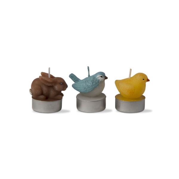 Picture of spring friends tealights set of 3 - multi