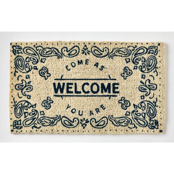 Picture of come as you are coir mat - blue, multi