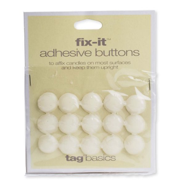Picture of fix-it adhesive buttons - white